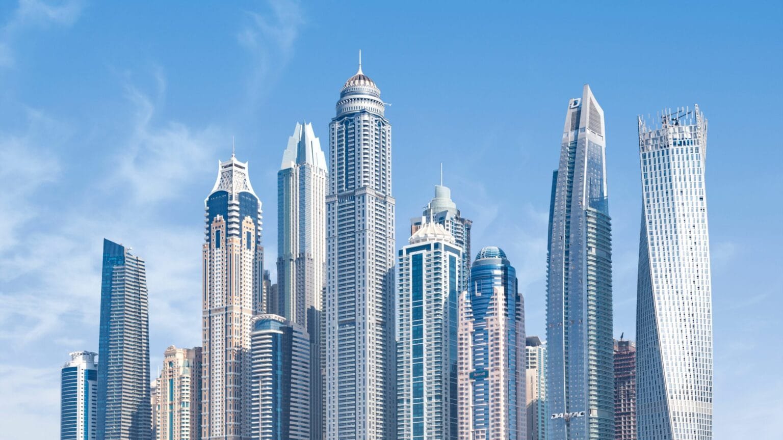 duabi sky scrapers