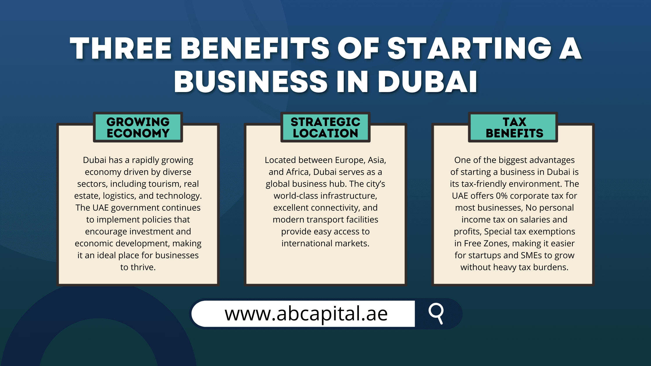 three benefits of starting a business in dubai