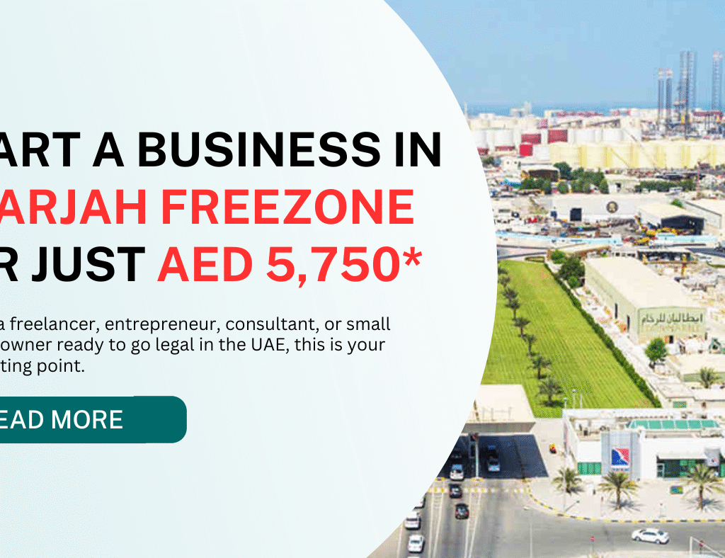 Start a Business in Sharjah Freezone for just AED 5,750