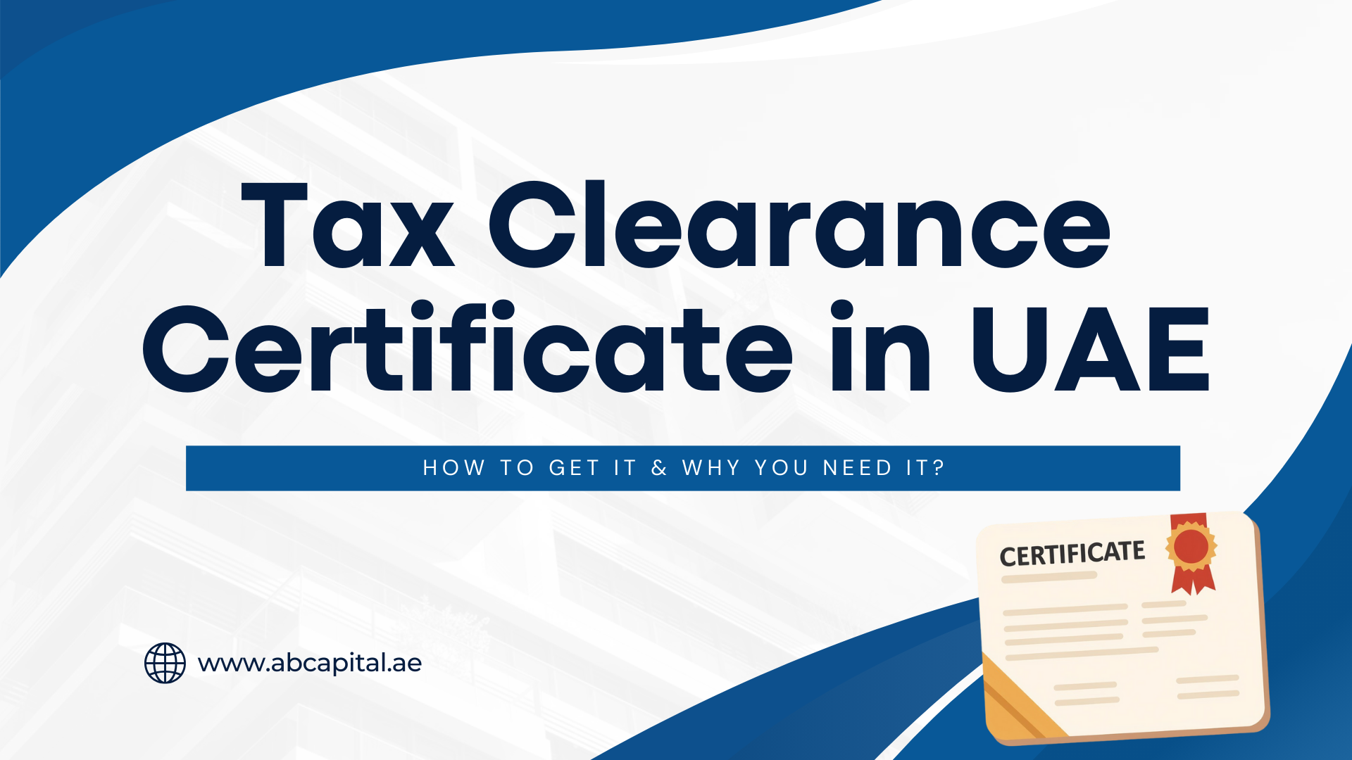 Tax Clearance Certificate in UAE
