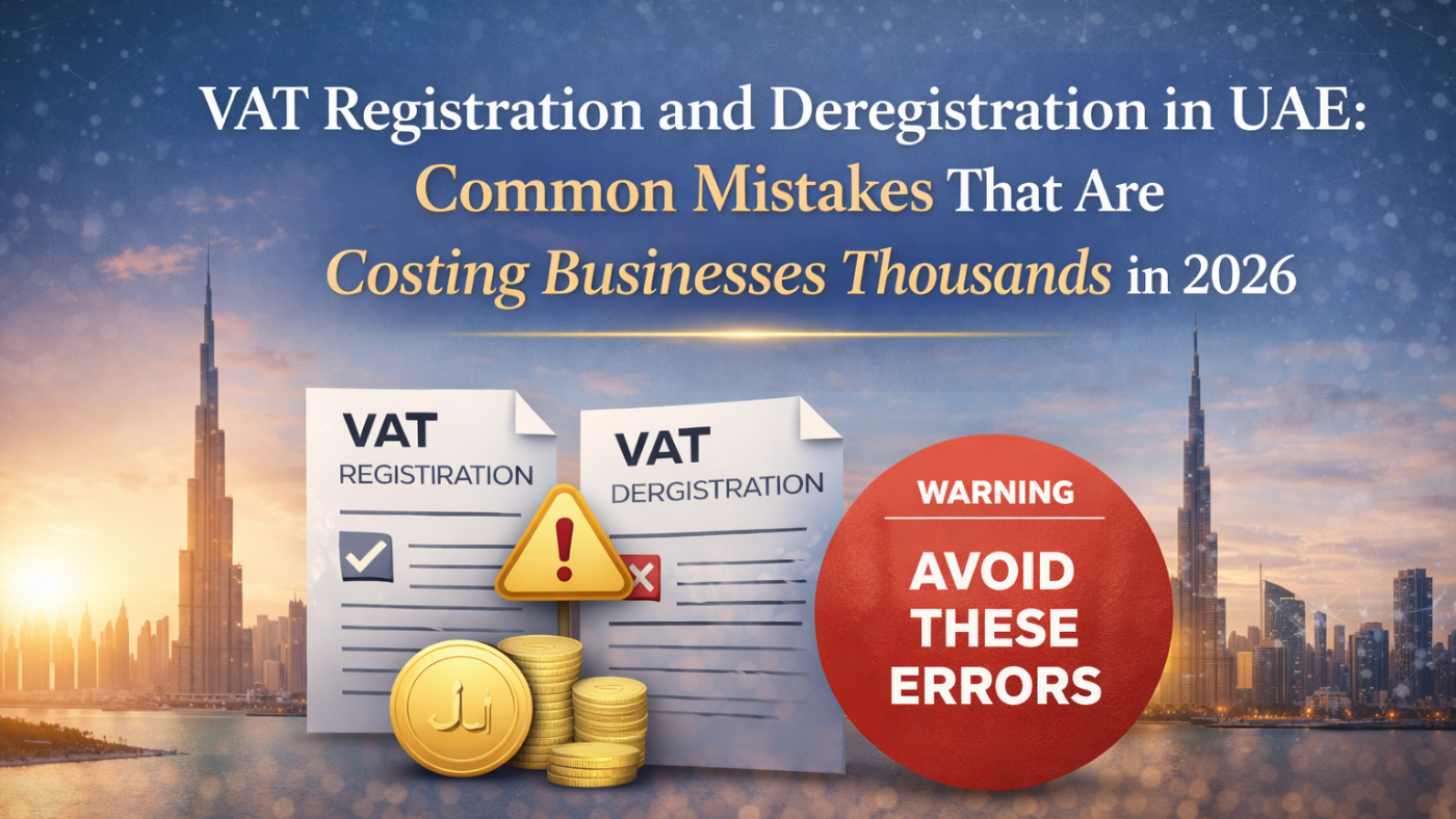 VAT Registration and Deregistration in UAE- Common Mistakes That Are Costing Businesses Thousands in 2026
