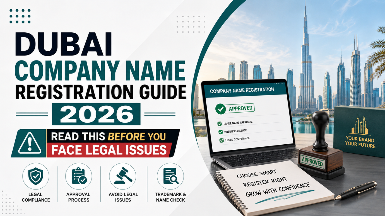 Blog Categories 20 Dubai Company Name Registration Guide 2026- Read This Before You Face Legal Issues