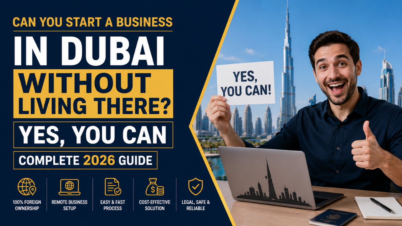 Can You Start a Business in Dubai Without Living There? Yes, You Can (Complete 2026 Guide)