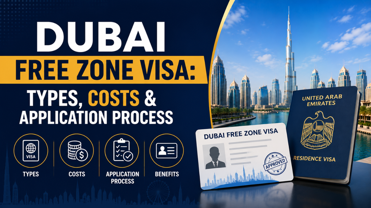 Dubai Free Zone Visa- Types, Costs & Application Process
