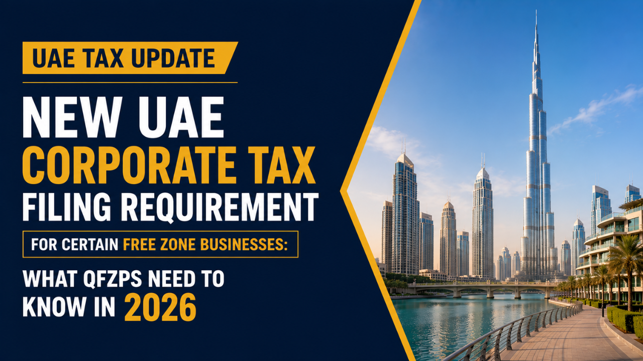 New UAE Corporate Tax Filing Requirement for Certain Free Zone Businesses- What QFZPs Need to Know in 2026