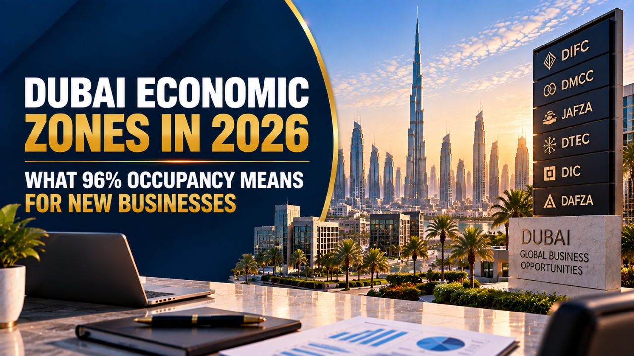 Dubai Economic Zones in 2026- What 96% Occupancy Means for New Businesses