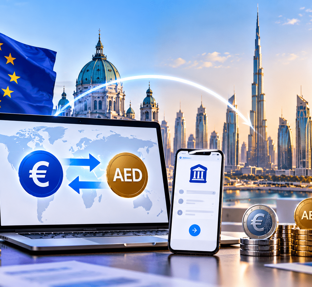 EUR and AED Transfers with an EU Business Account in the UAE- A 2026 Guide