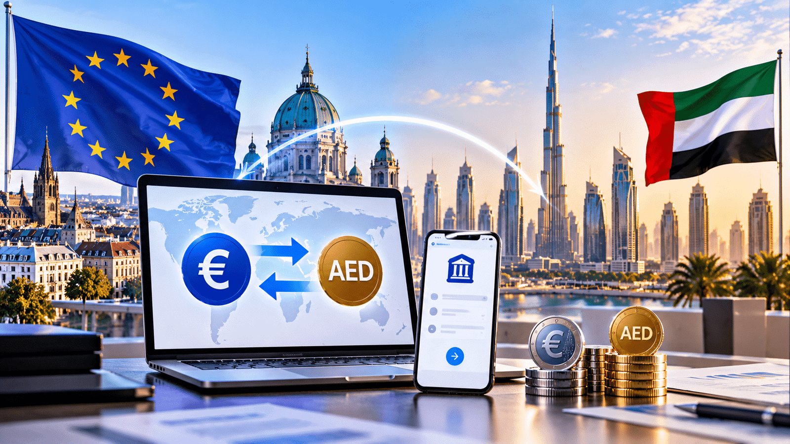 EUR and AED Transfers with an EU Business Account in the UAE- A 2026 Guide