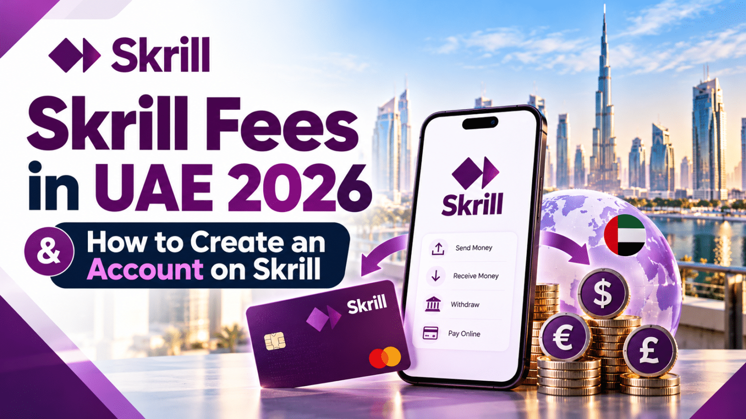 Skrill Fees in UAE 2026- Charges, Transfers & Withdrawals